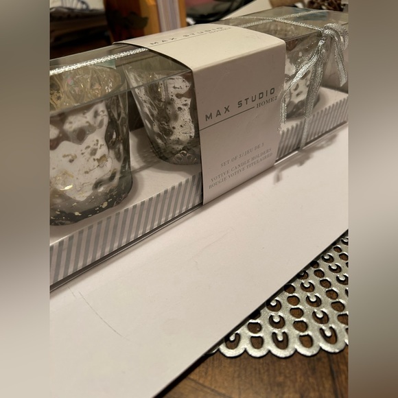 NWT Max Studio 3 pack votive candle holders silver & gold - Picture 2 of 4